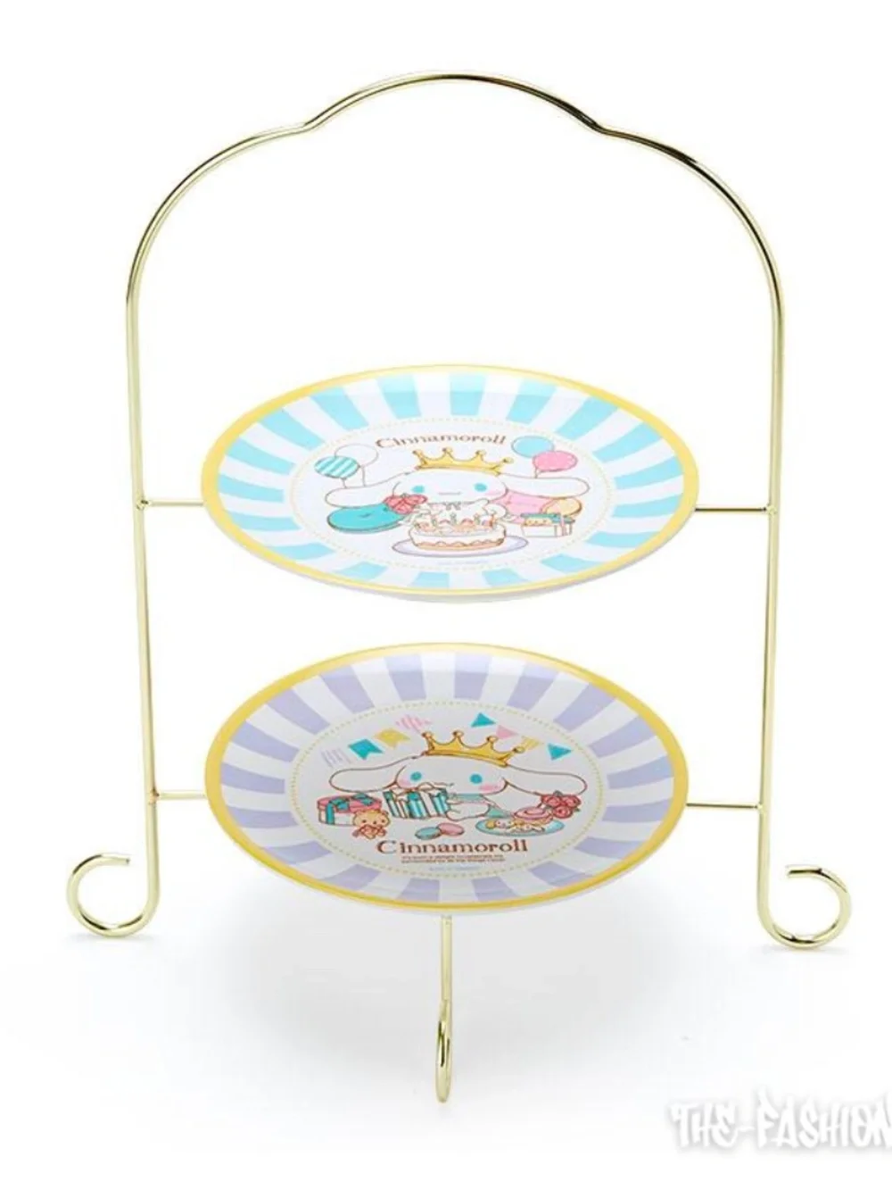 Sanrio Cinnamoroll 2 Tier Cake Stand Dessert Snack Display Tray Set Japan RARE